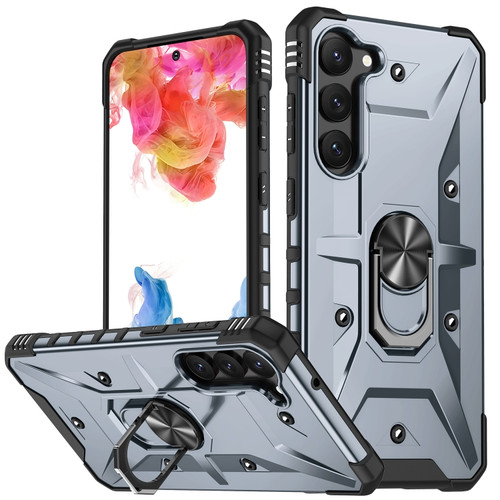 Samsung Galaxy S23 5G Ring Holder Phone Case - Grey