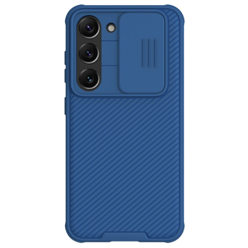 Samsung Galaxy S23 5G NILLKIN Black Mirror Pro Series Camshield Phone Case - Blue