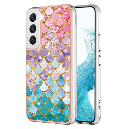 Samsung Galaxy S23 5G Electroplating IMD TPU Phone Case - Colorful Scales