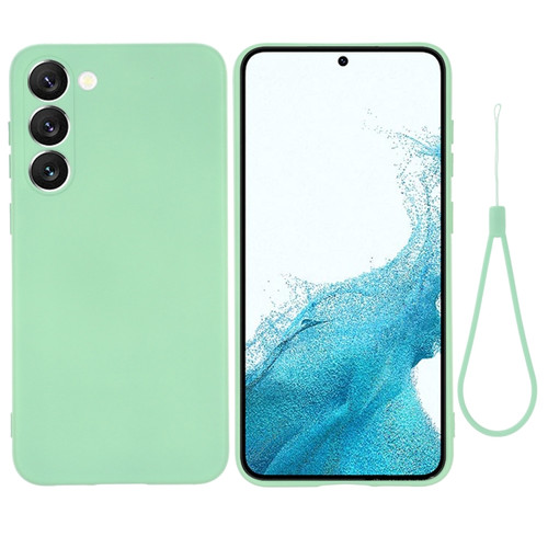 Samsung Galaxy S23 5G Pure Color Liquid Silicone Shockproof Full Coverage Phone Case - Green