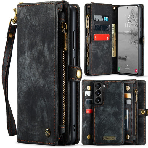Samsung Galaxy S23 5G CaseMe 008 Detachable Multifunctional Leather Phone Case - Black