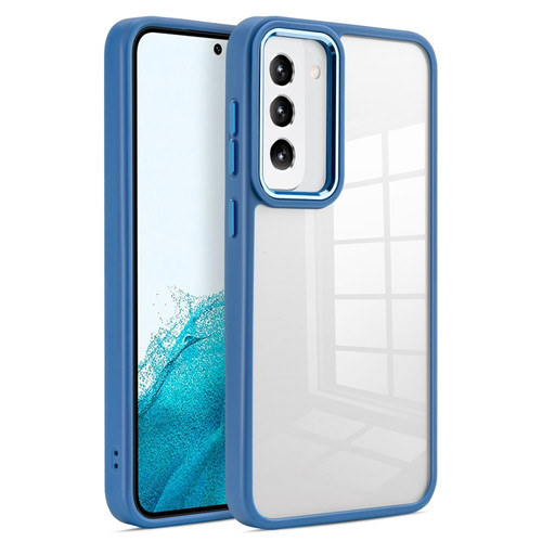 Samsung Galaxy S23 5G Clear Acrylic Soft TPU Phone Case - Sierra Blue