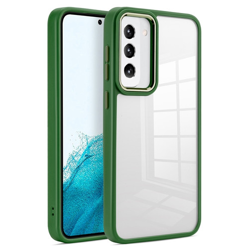 Samsung Galaxy S23 5G Clear Acrylic Soft TPU Phone Case - Green