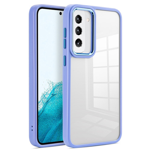 Samsung Galaxy S23 5G Clear Acrylic Soft TPU Phone Case - Lavender Purple