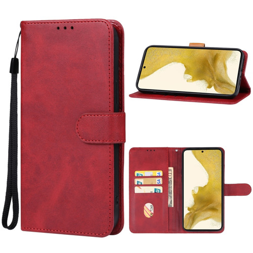 Samsung Galaxy S23 5G Leather Phone Case - Red