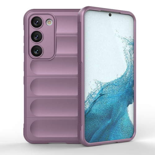 Samsung Galaxy S23 5G Magic Shield TPU + Flannel Phone Case - Purple