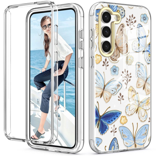 Samsung Galaxy S23 5G 360 Full Body Painted Phone Case - Butterflies L10