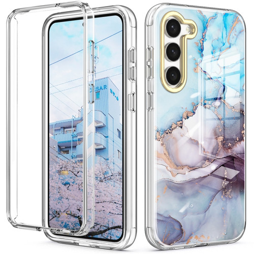 Samsung Galaxy S23 5G 360 Full Body Painted Phone Case - Marble L11