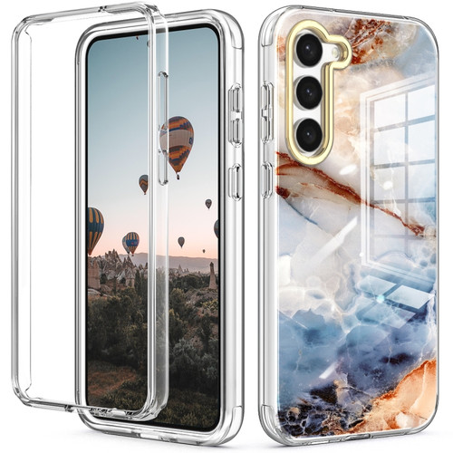 Samsung Galaxy S23 5G 360 Full Body Painted Phone Case - Marble L07