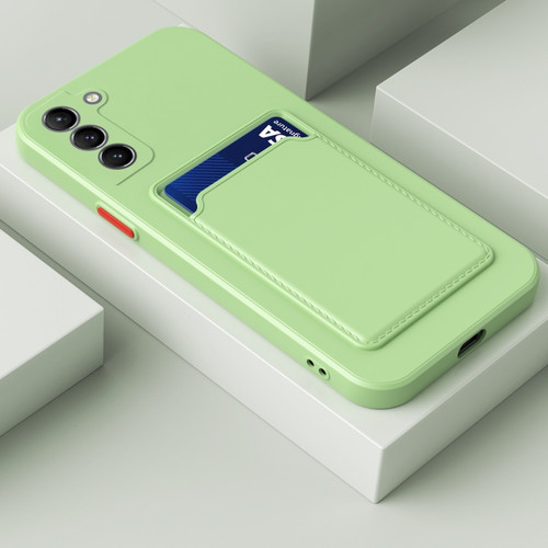 Samsung Galaxy S23 5G Skin Feel Card TPU Contrast Color Button Phone Case - Matcha Green