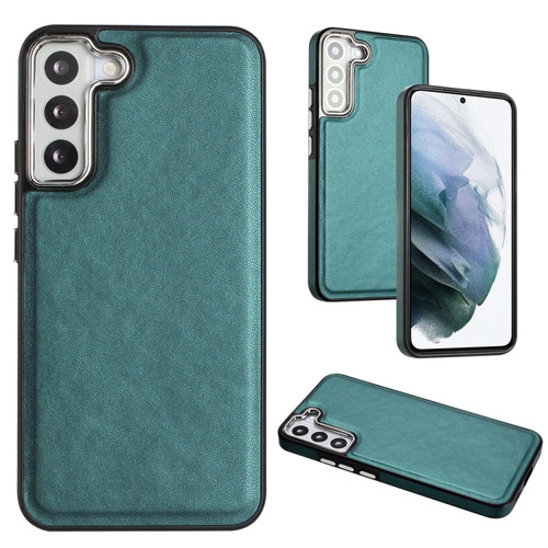 Samsung Galaxy S23 Leather Texture Full Coverage Phone Case - Green