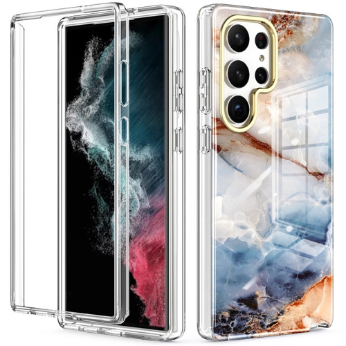 Samsung Galaxy S23 Ultra 5G 360 Full Body Painted Phone Case - Marble L07