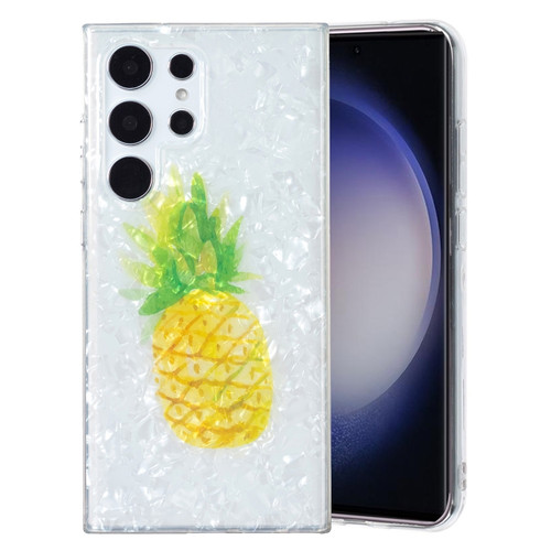 Samsung Galaxy S23 Ultra 5G IMD Shell Pattern TPU Phone Case - Pineapple