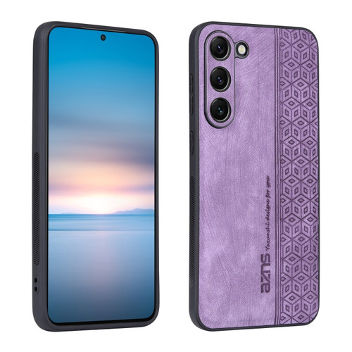 Samsung Galaxy S23+ 5G AZNS 3D Embossed Skin Feel Phone Case - Purple