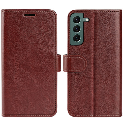 Samsung Galaxy S23+ 5G R64 Texture Leather Phone Case - Brown