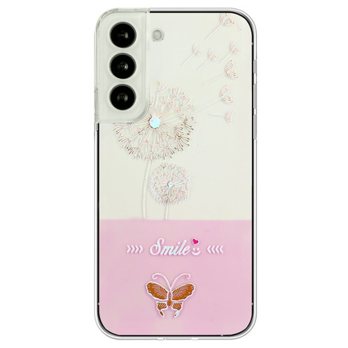 Samsung Galaxy S23+ 5G Bronzing Butterfly Flower TPU Phone Case - Dandelions