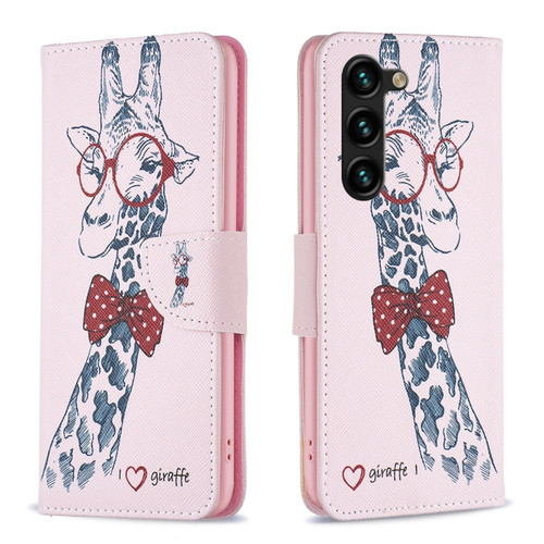 Samsung Galaxy S23+ 5G Drawing Pattern Leather Phone Case - Deer