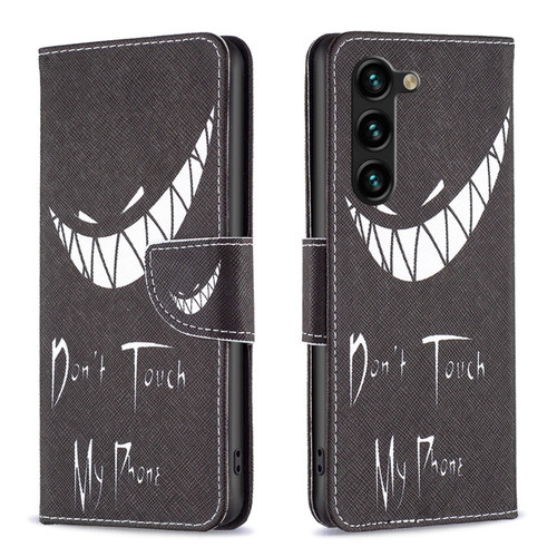 Samsung Galaxy S23+ 5G Drawing Pattern Leather Phone Case - Smirk