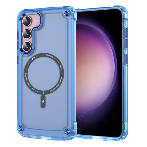 Samsung Galaxy S23+ 5G Skin Feel TPU + PC MagSafe Magnetic Phone Case - Transparent Blue