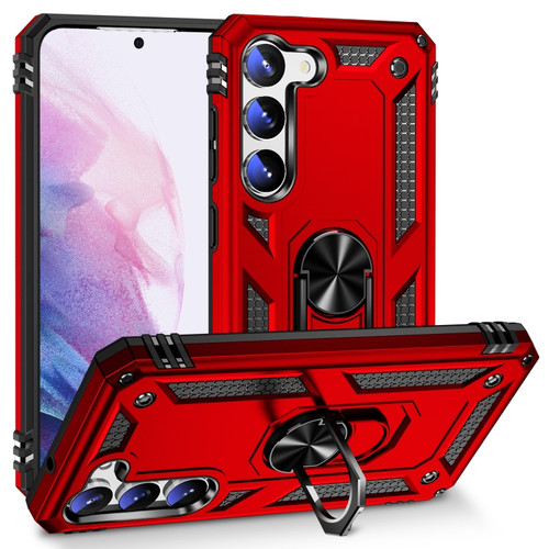 Samsung Galaxy S23+ 5G Shockproof TPU + PC Phone Case - Red