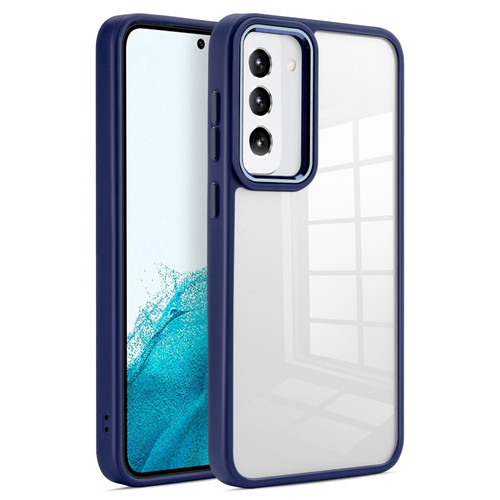 Samsung Galaxy S23+ 5G Clear Acrylic Soft TPU Phone Case - Navy Blue