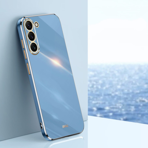 Samsung Galaxy S23+ 5G XINLI Straight Edge 6D Electroplate TPU Phone Case - Celestial Blue