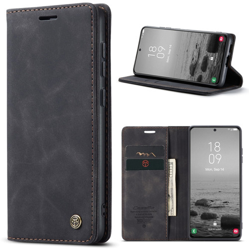 Samsung Galaxy S23+ 5G CaseMe 013 Multifunctional Horizontal Flip Leather Phone Case - Black