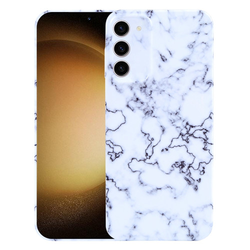 Samsung Galaxy S23+ 5G Marble Pattern Phone Case - Green White