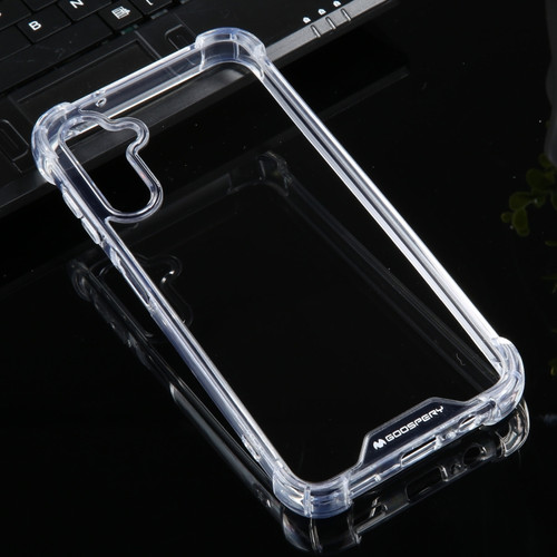 Samsung Galaxy A14 5G MERCURY GOOSPERY SUPER Four-Corner Shockproof TPU Phone Case - Transparent