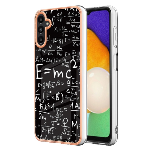 Samsung Galaxy A14 5G / 4G Electroplating Marble Dual-side IMD Phone Case - Equation