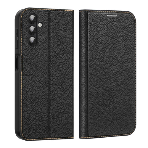 Samsung Galaxy A14 5G / A14 4G DUX DUCIS Skin X2 Series Horizontal Flip Leather Phone Case - Black