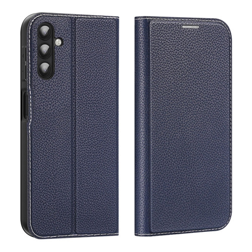 Samsung Galaxy A14 5G / A14 4G DUX DUCIS Skin X2 Series Horizontal Flip Leather Phone Case - Blue