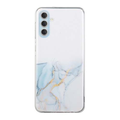 Samsung Galaxy A14 5G / 4G Hollow Marble Pattern TPU Precise Hole Phone Case - Grey