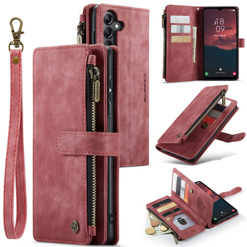 Samsung Galaxy A14 5G CaseMe C30 Multifunctional Phone Leather Phone Case - Red
