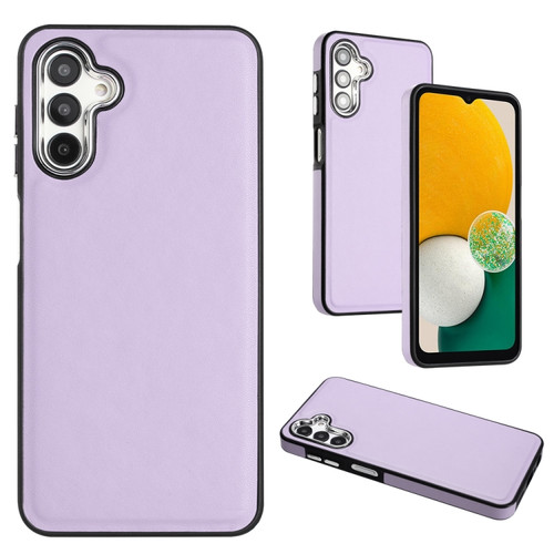 Samsung Galaxy A14 4G / A14 5G Leather Texture Full Coverage Phone Case - Purple