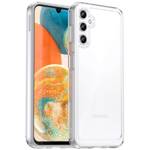 Samsung Galaxy A14 5G Colorful Series Acrylic + TPU Phone Case - Transparent
