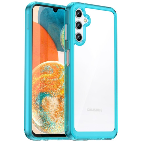 Samsung Galaxy A14 5G Colorful Series Acrylic + TPU Phone Case - Transparent Blue