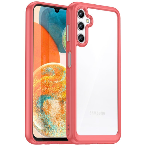 Samsung Galaxy A14 5G Colorful Series Acrylic + TPU Phone Case - Red