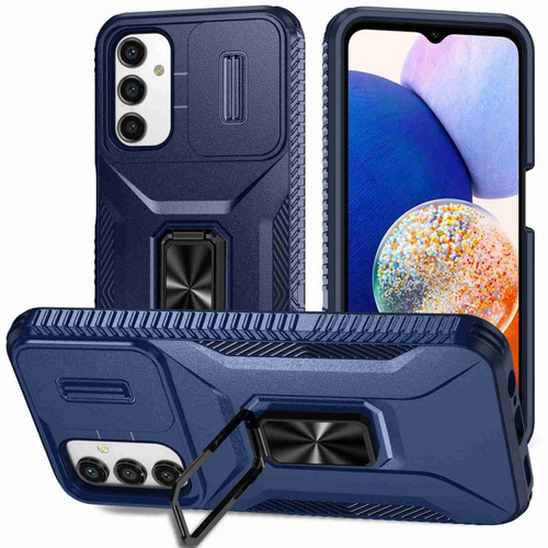 Samsung Galaxy A14 5G Sliding Camshield Holder Phone Case - Blue