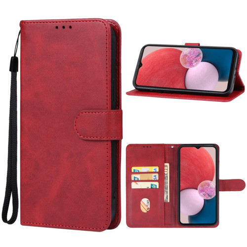 Samsung Galaxy A14 5G Leather Phone Case - Red