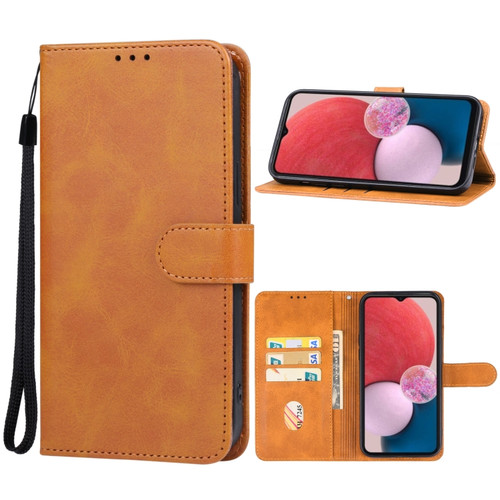 Samsung Galaxy A14 5G Leather Phone Case - Brown