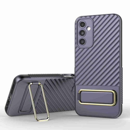 Samsung Galaxy A14 5G Wavy Textured Phone Case  - Purple