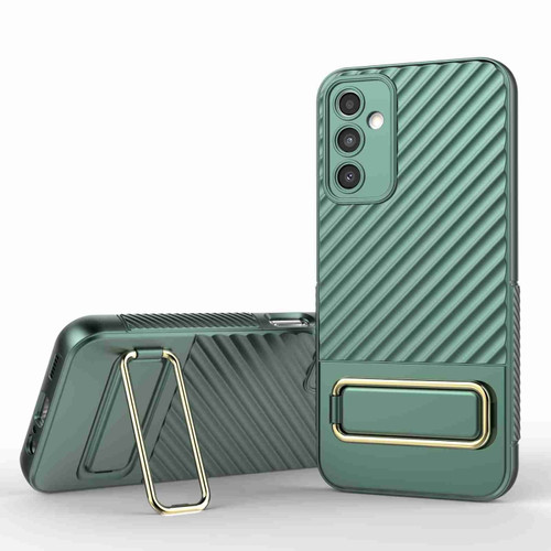 Samsung Galaxy A14 5G Wavy Textured Phone Case  - Green