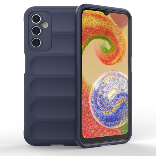 Samsung Galaxy A14 5G Magic Shield TPU + Flannel Phone Case - Dark Blue