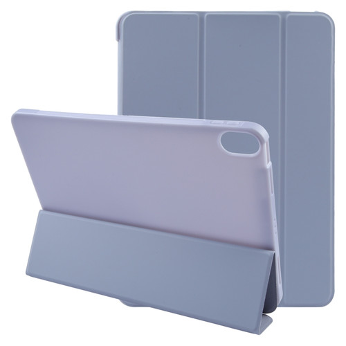 iPad 10.9 2022 / Air 5 / Air 4 GEBEI 3-folding Holder Shockproof Flip Leather Tablet Case - Light Purple