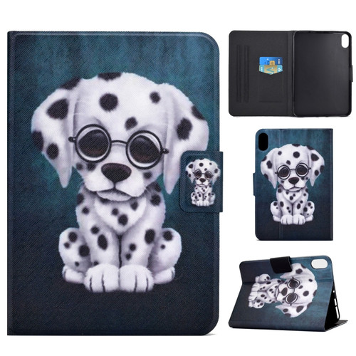 iPad 10th Gen 10.9 2022 Electric Pressed Colored Drawing Smart Leather Tablet Case - Speckled Dog