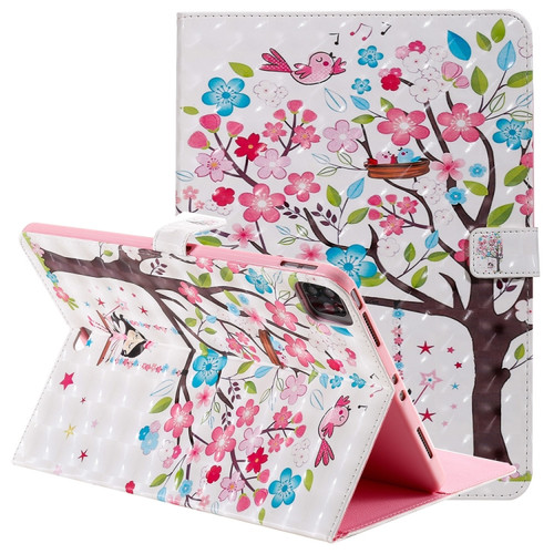 3D Painted Pattern Horizontal Flip Leather Case with Holder & Card Slots & Wallet & Sleep / Wake-up Function iPad Air 2022 / 2020 10.9 /iPad Pro 11 2020 / 2018 - Girl Under The Tree
