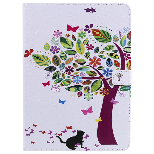 Painted Pattern Horizontal Flip Leather Case with Holder & Card Slots & Wallet & Sleep / Wake-up Function iPad Air 2022 / 2020 10.9 /iPad Pro 11 2020 / 2018 - Cat and Tree