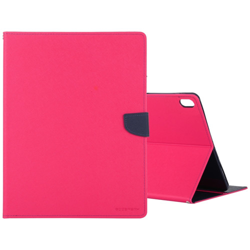 GOOSPERY FANCY DIARY Horizontal Flip PU Leather Case with Holder & Card Slots & Wallet iPad Air - 2020 - Rose Red