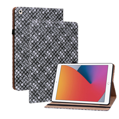 Color Weave Smart Leather Tablet Case iPad 10.2 2019/Air 2019/10.5/10.2 2020/2021 - Black